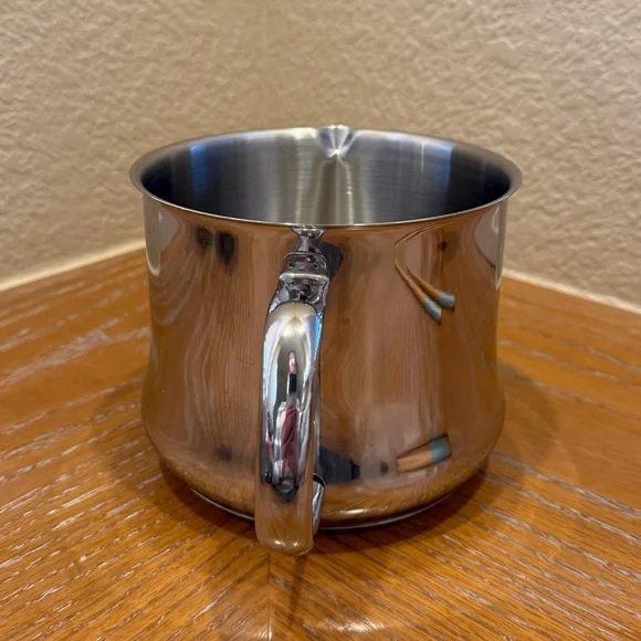 Silampos Classic Stainless Steel 14 Cm Milk Warmer Jug Pot W/Handle Portugal - Picture 4 of 9